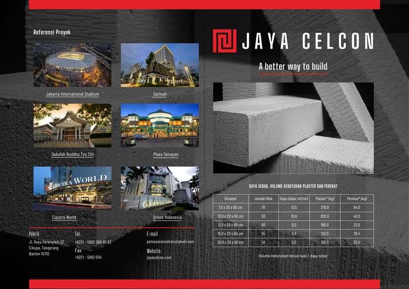 Brosur Jaya Celcon Prima
